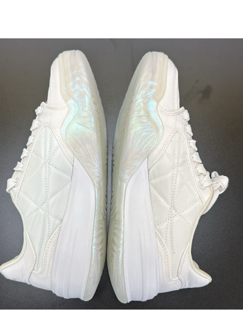 Skechers Court Classics Denali White Quilted Platform Lace-Up Sneakers